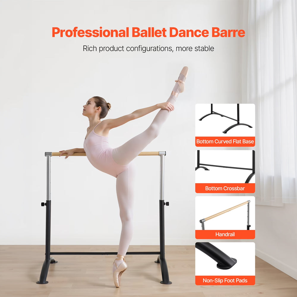 Gymnastic Bar Horizontal Ballet Barre High Bar For Home Gym Training