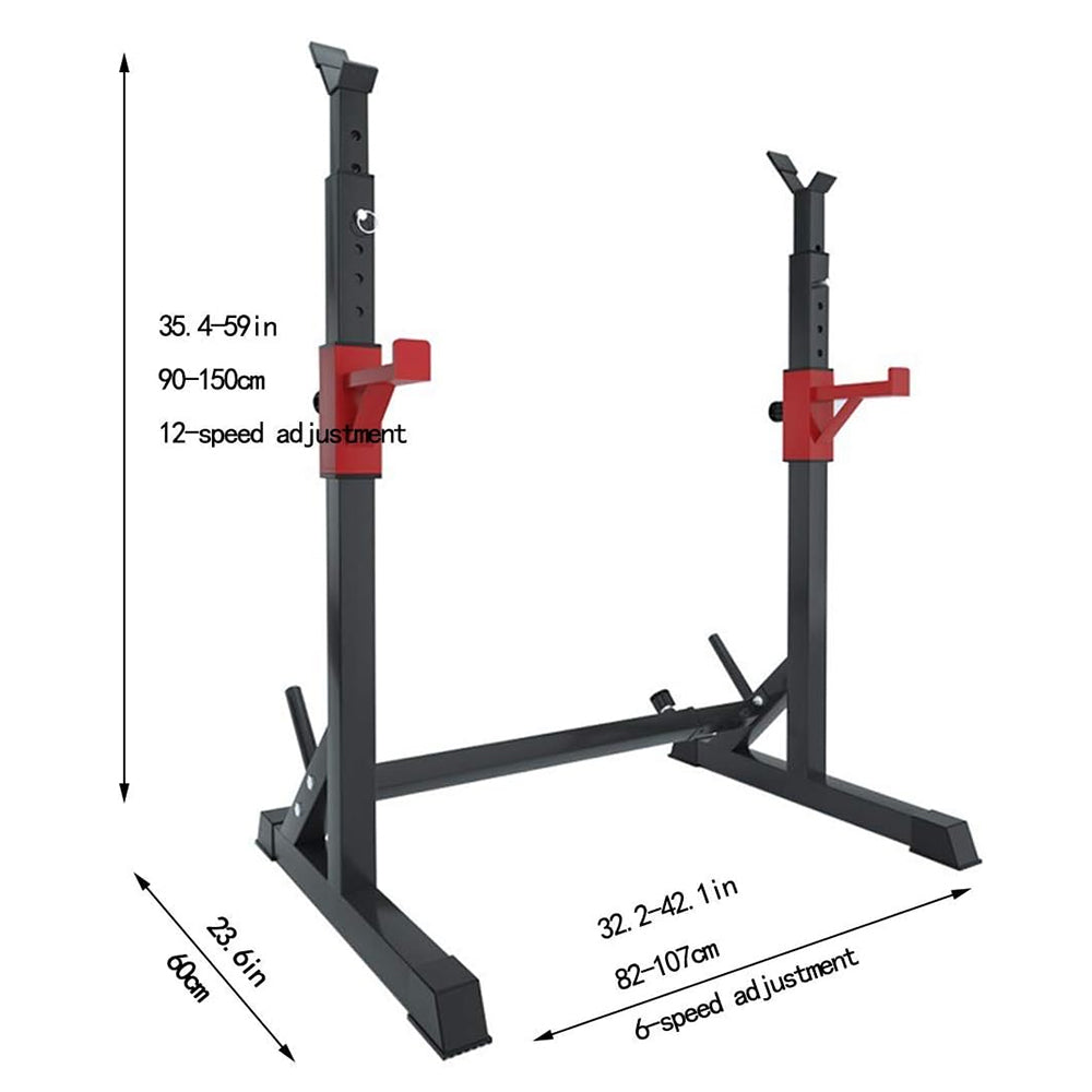 Adjustable Barbell Squat Rack Stand