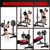 Thumbnail for Adjustable Barbell Squat Rack Stand