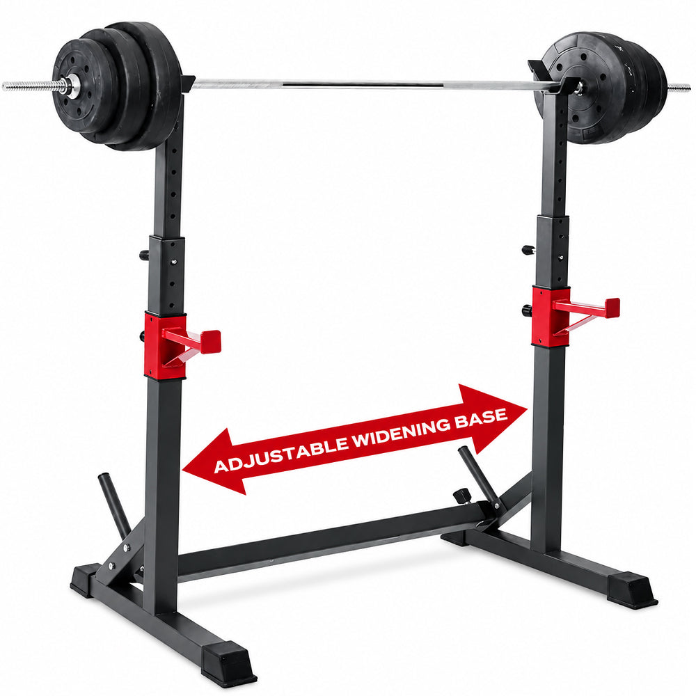 Adjustable Barbell Squat Rack Stand