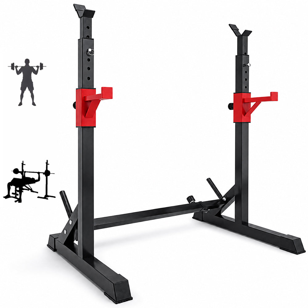Adjustable Barbell Squat Rack Stand