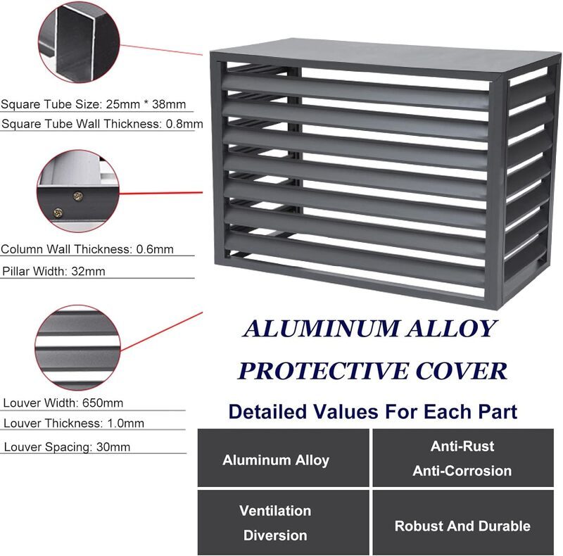 Outdoor air conditioner Cover Heat Pump Screen
