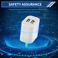 Thumbnail for Dual USB Port Wall Charger Fast Charger for iPhone