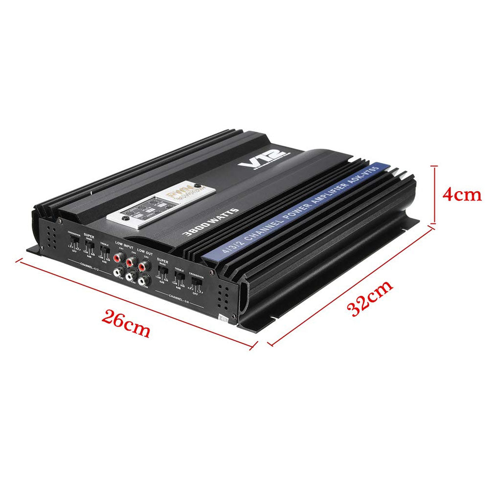 4 Channel Car Amplifier High Power 3800W Car Audio Amp