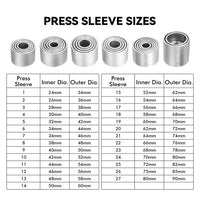 Thumbnail for 36pc Master Press and Pull Sleeve Kit Bush Bearing Removal Insertion Tool Set