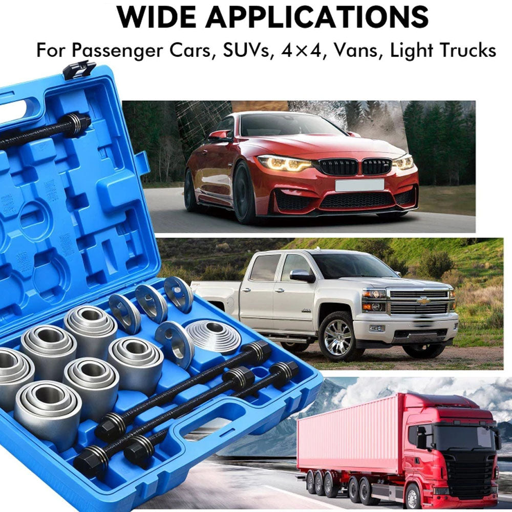 36pc Master Press and Pull Sleeve Kit Bush Bearing Removal Insertion Tool Set