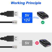 Thumbnail for USB Radar Power Cable for Escort, Beltronic, V1 & Uniden Radar Detectors