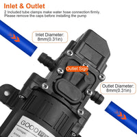 Thumbnail for Water pump 12V Diaphragm Pump High Pressure