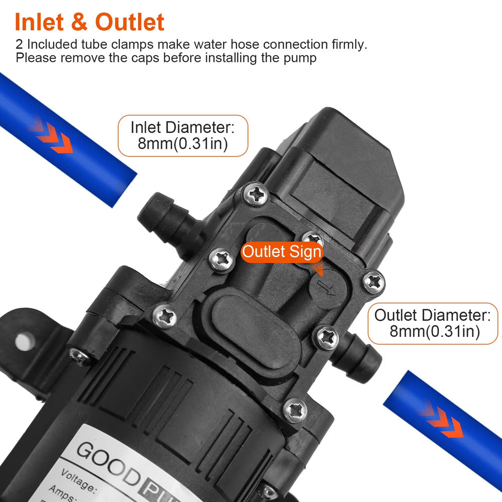 Water pump 12V Diaphragm Pump High Pressure
