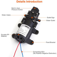 Thumbnail for Water pump 12V Diaphragm Pump High Pressure
