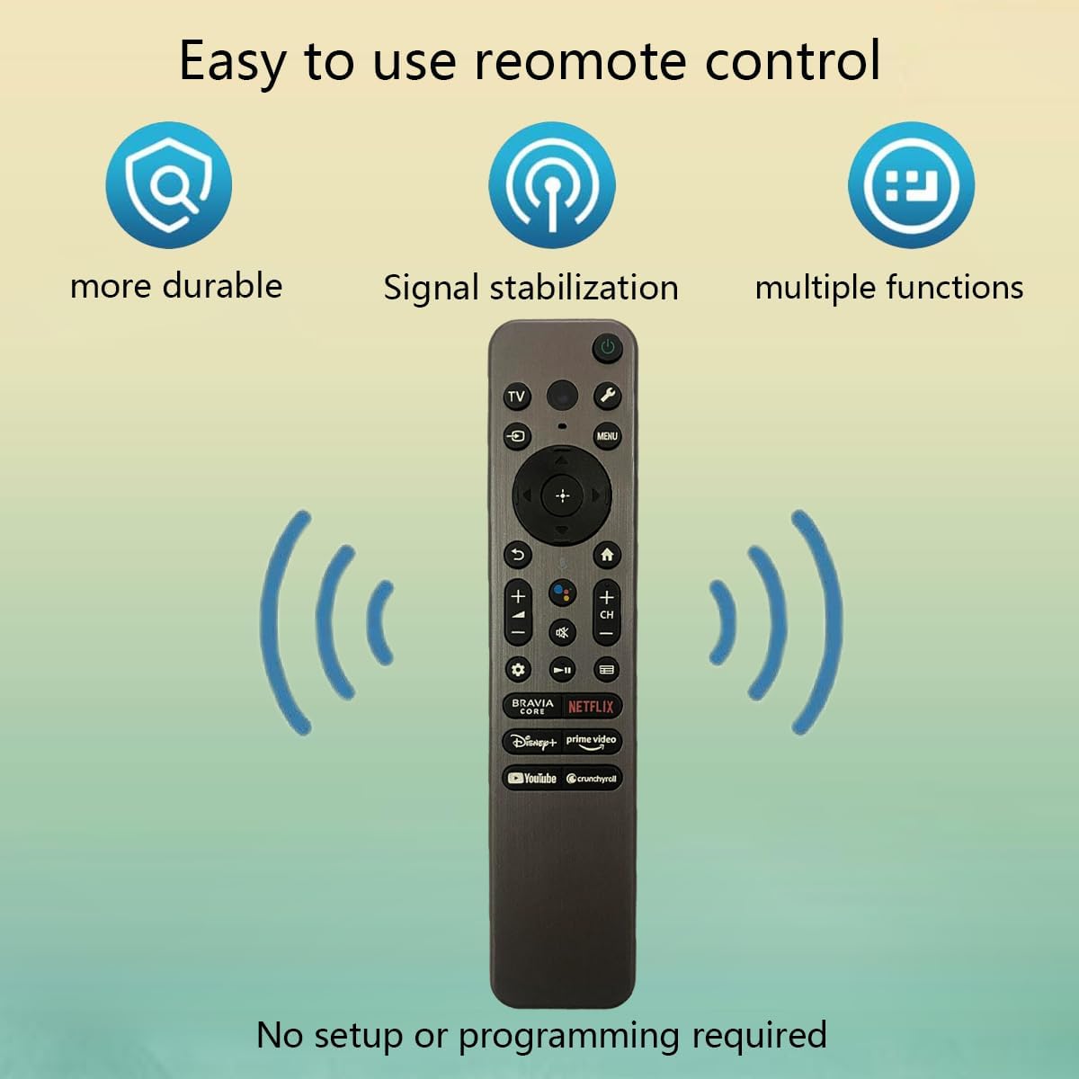 Sony TV Remote – Replacement Voice Remote for Sony Bravia Smart TVs