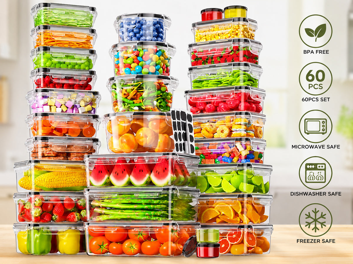 Food Storage Container 60Pcs