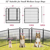 Thumbnail for Pet Playpen Dog Playpen Fence 12 Panels
