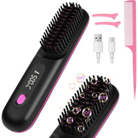 Thumbnail for Cordless Hair Straightener Brush 3 Setting