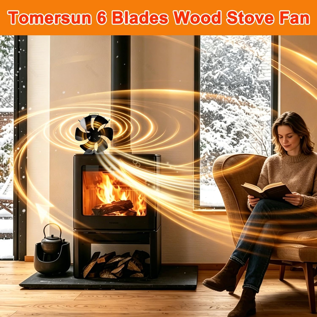 Stove Fan Fireplace Fan