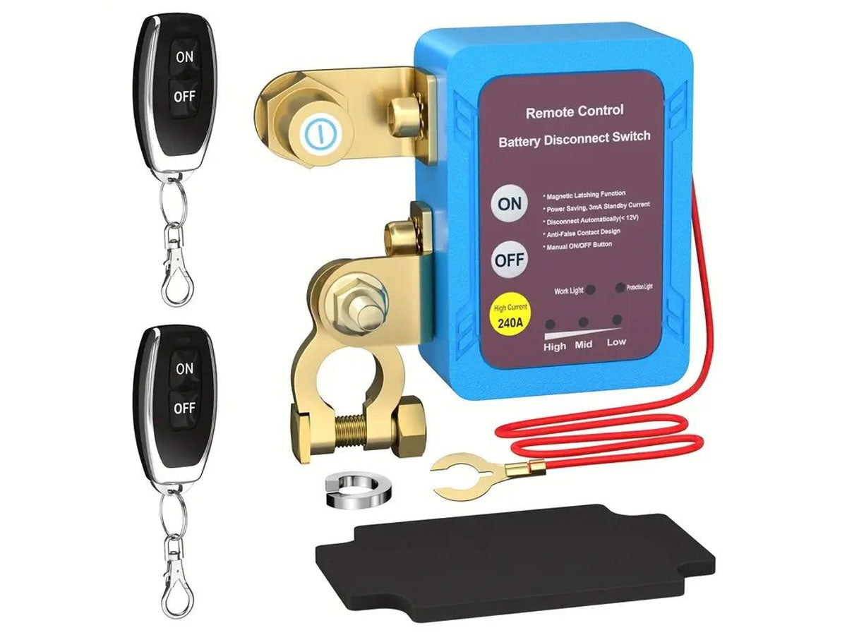 Wireless Remote 240A Car Battery Disconnect Switch Isolator