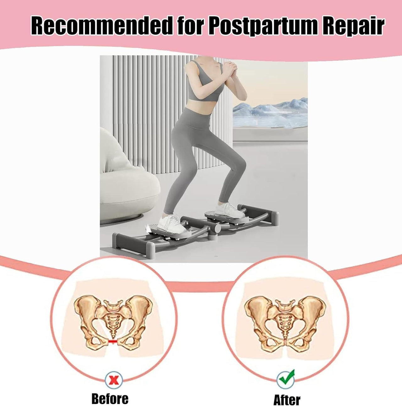 Sliding Leg Exerciser Pelvic Floor Waist Training Machine