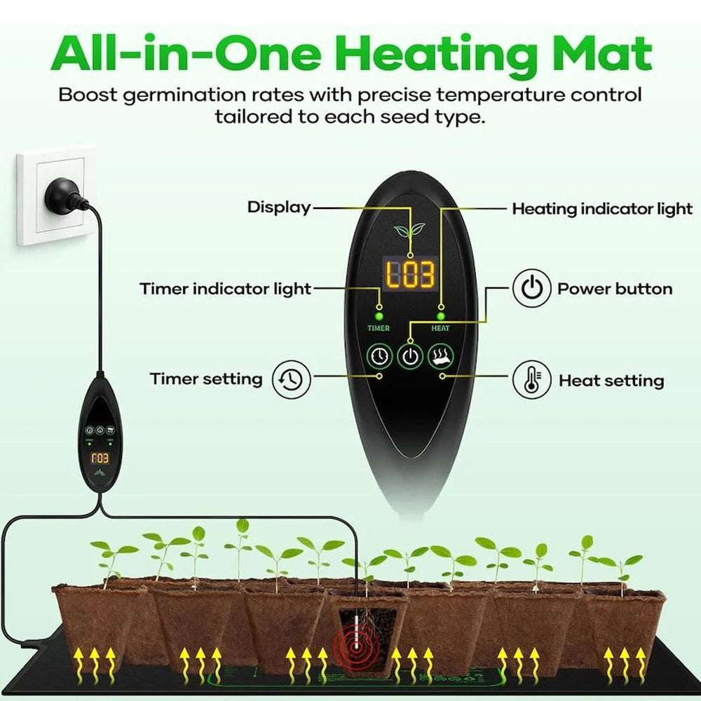 Seedling Heat Mat 121 x 53cm Heating Pad