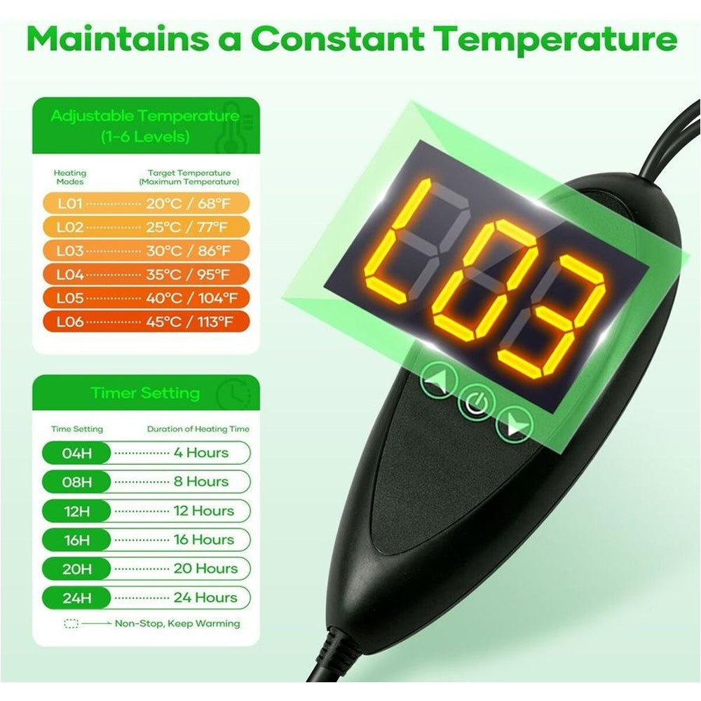 Seedling Heat Mat 121 x 53cm Heating Pad