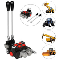Thumbnail for 2 Spool Hydraulic Directional Control Valve 11 Gpm double acting cylinder spool