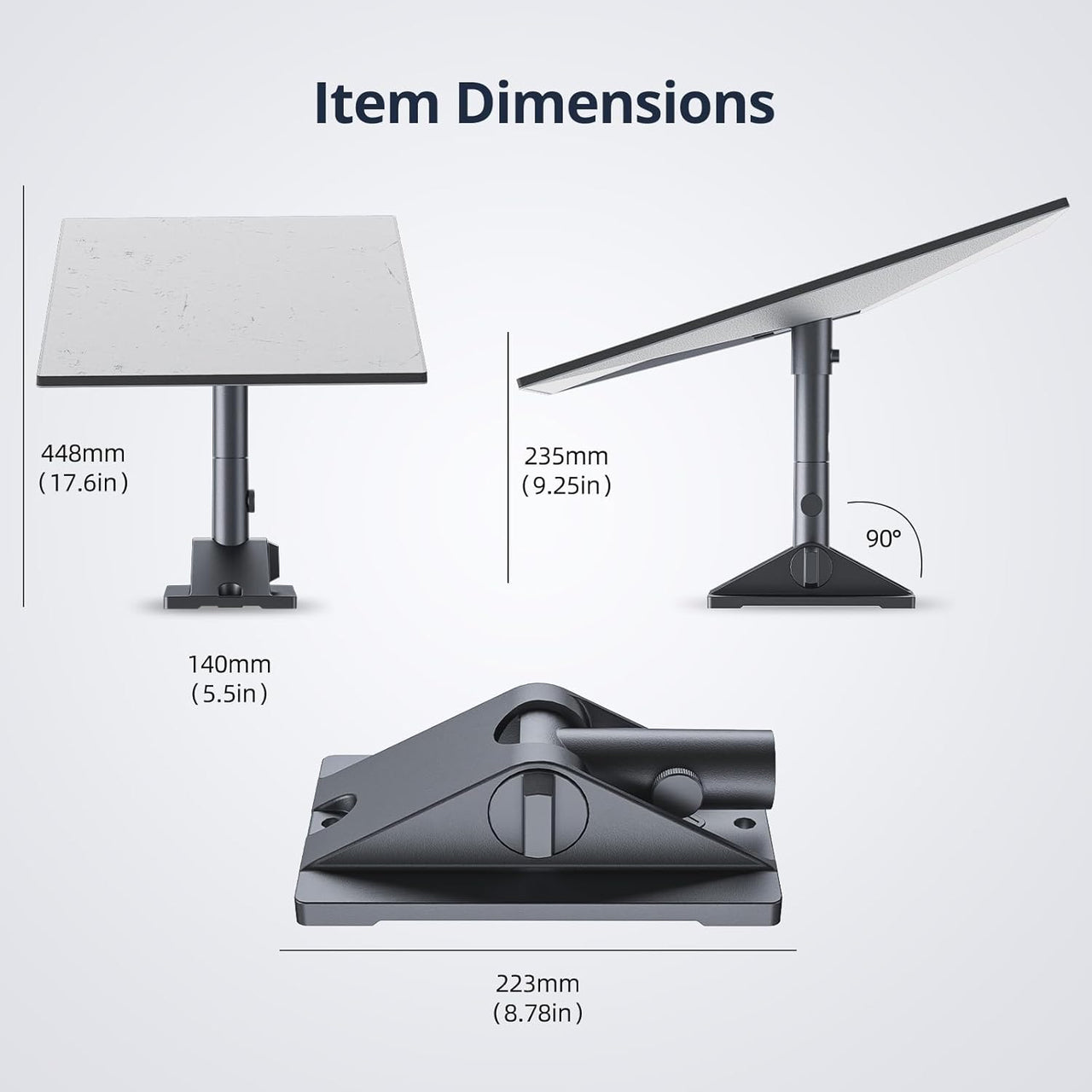 Gen 3 Mount for Starlink, 360° Rotatable Roof & Wall Mount for V3 Starlink