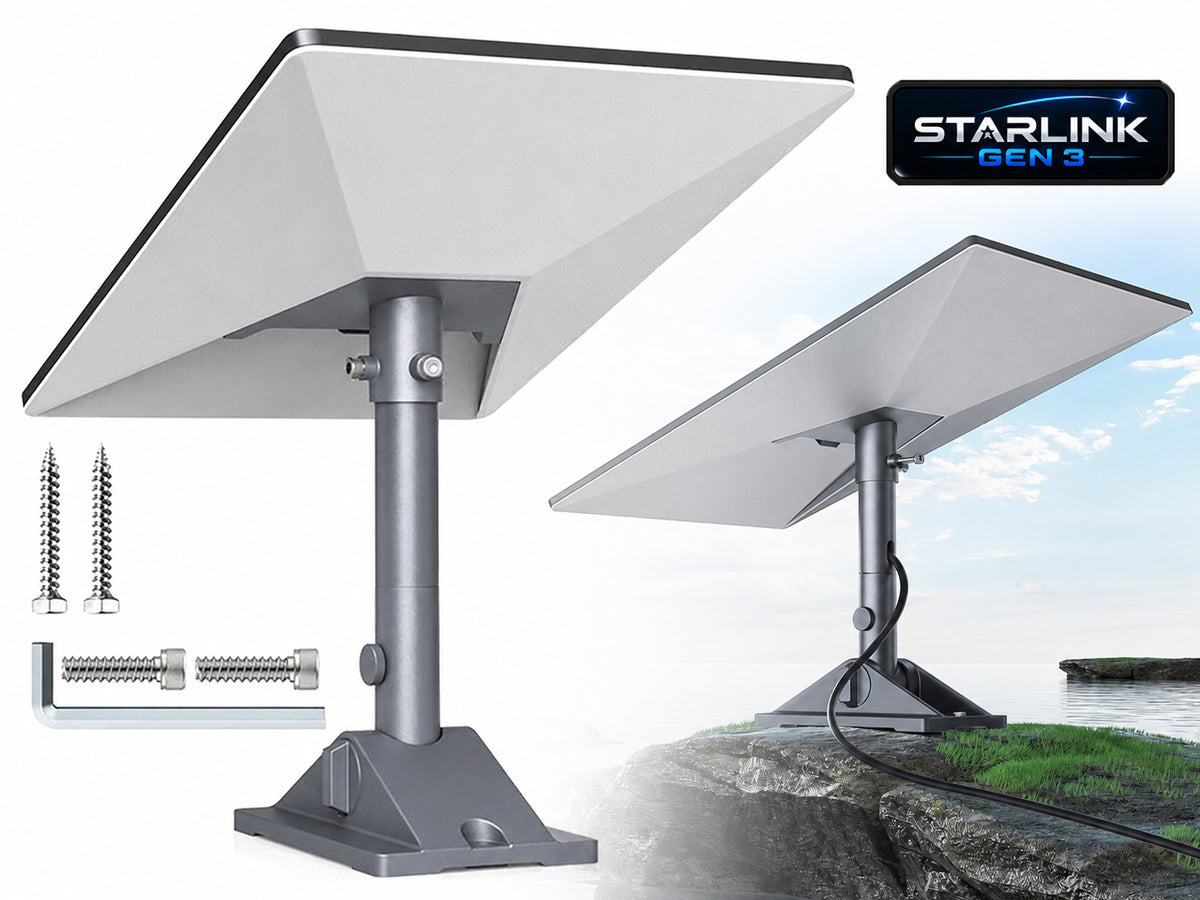 Gen 3 Mount for Starlink, 360° Rotatable Roof & Wall Mount for V3 Starlink