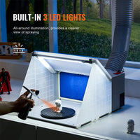 Thumbnail for Airbrush Spray Booth With Lights And Exhaust