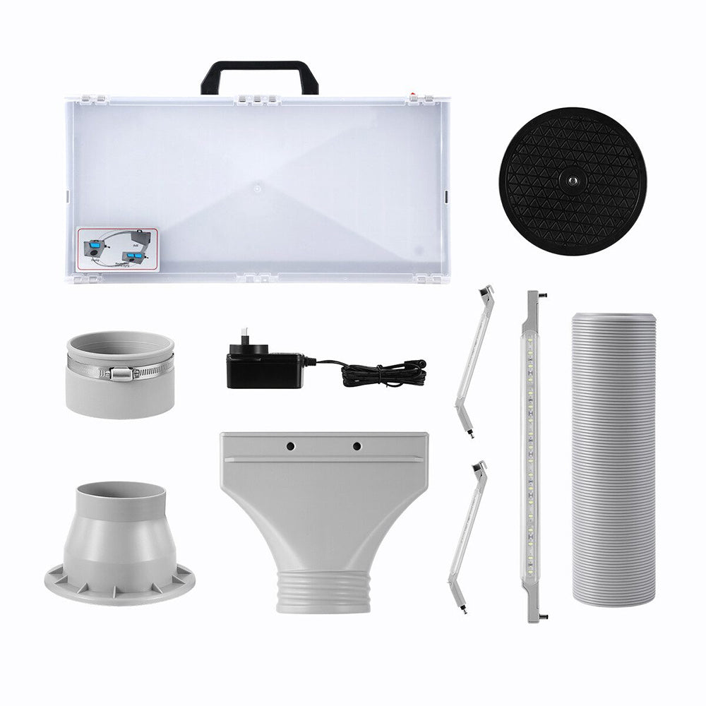 Airbrush Spray Booth With Lights And Exhaust
