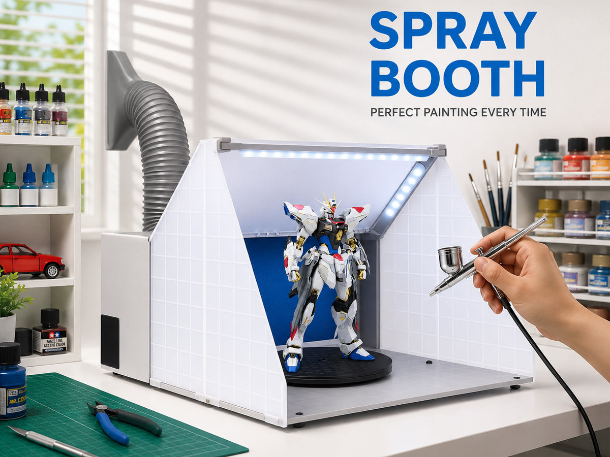 Airbrush Spray Booth With Lights And Exhaust