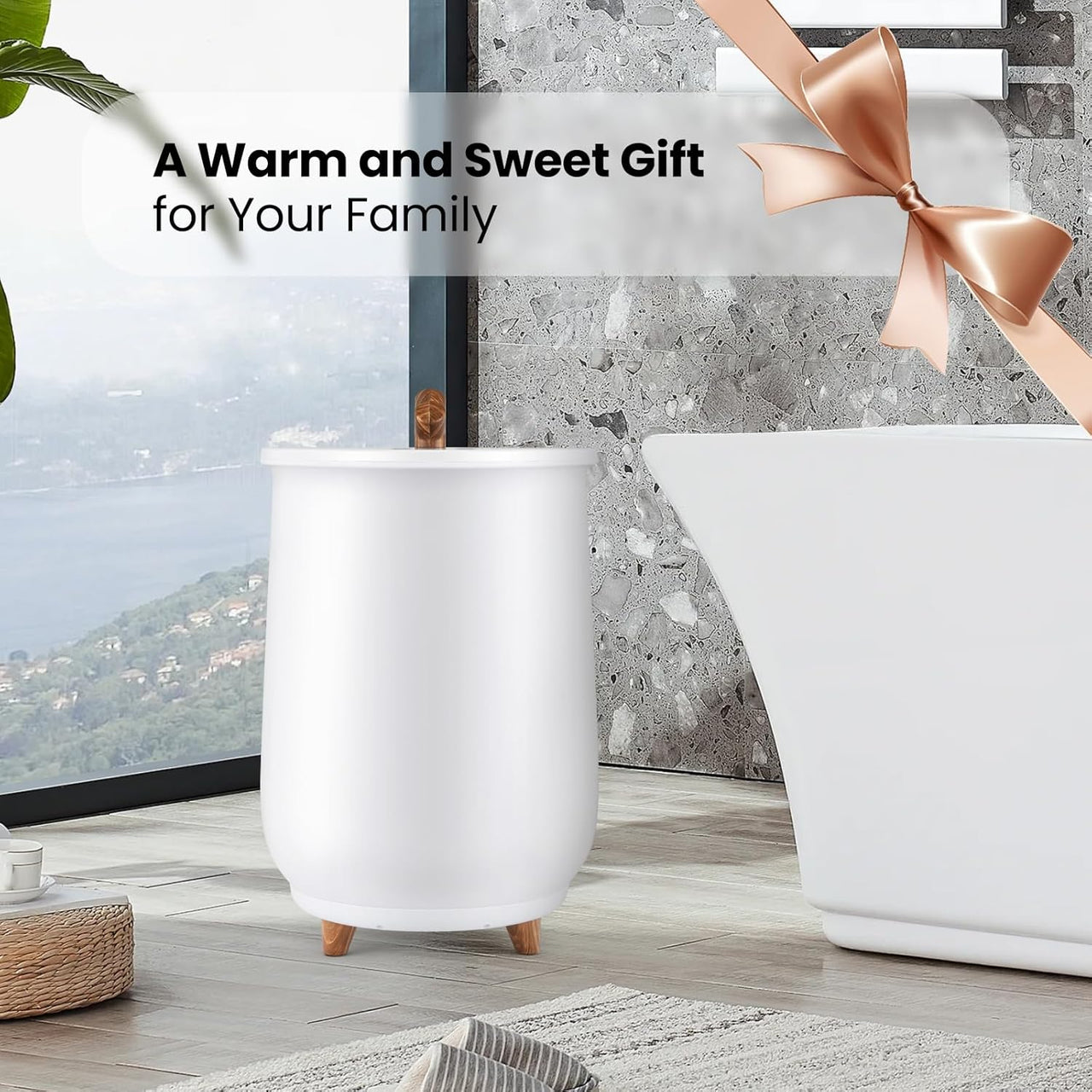 20L Towel Warmer Bucket With Led Screen Drying Fuction & Timer