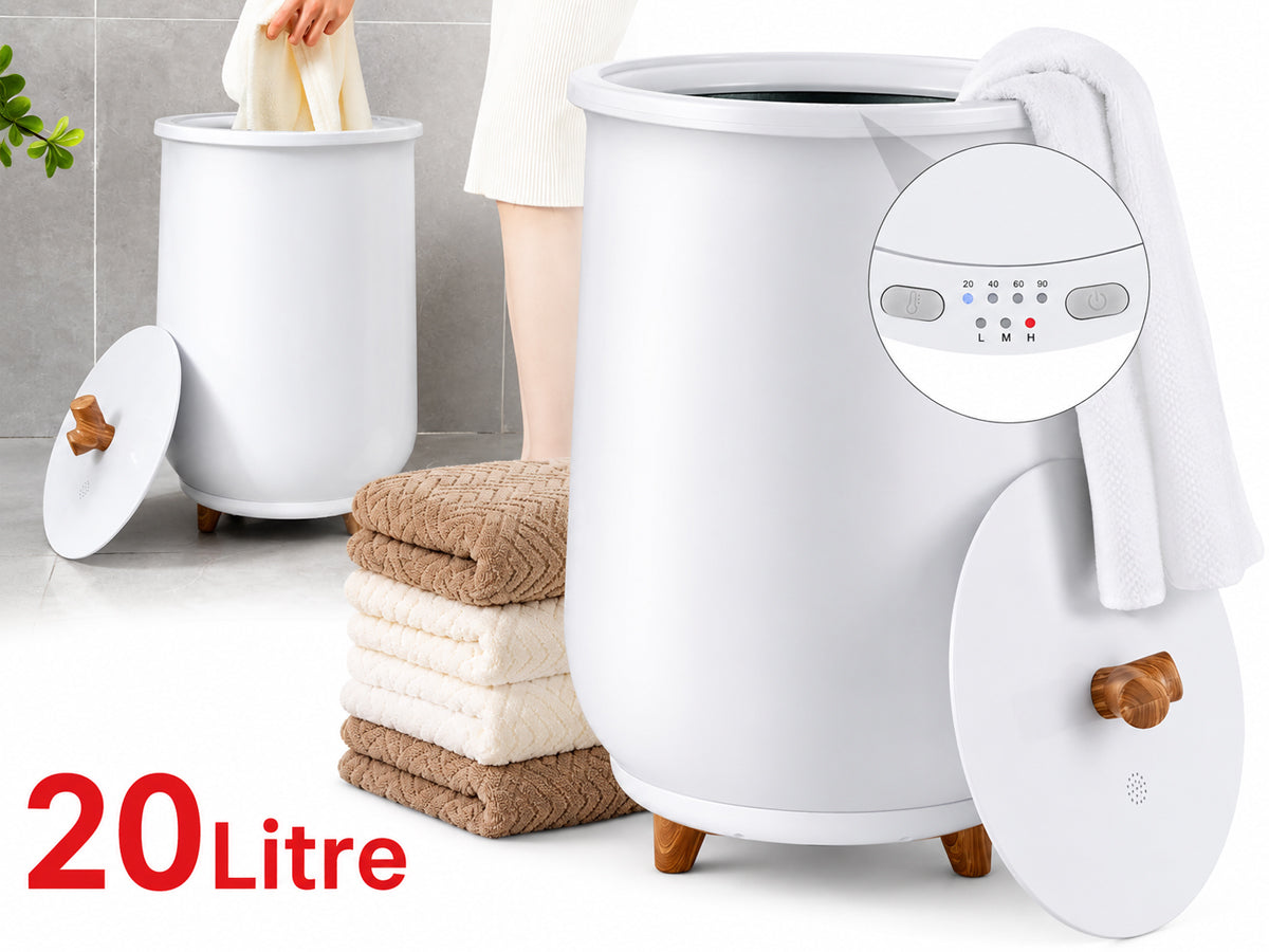 20L Towel Warmer Bucket With Led Screen Drying Fuction & Timer