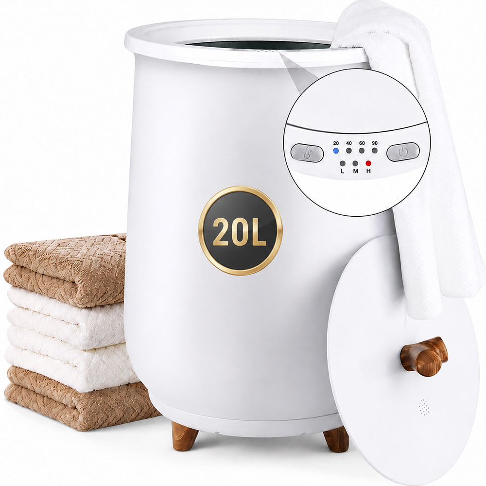 20L Towel Warmer Bucket With Led Screen Drying Fuction & Timer