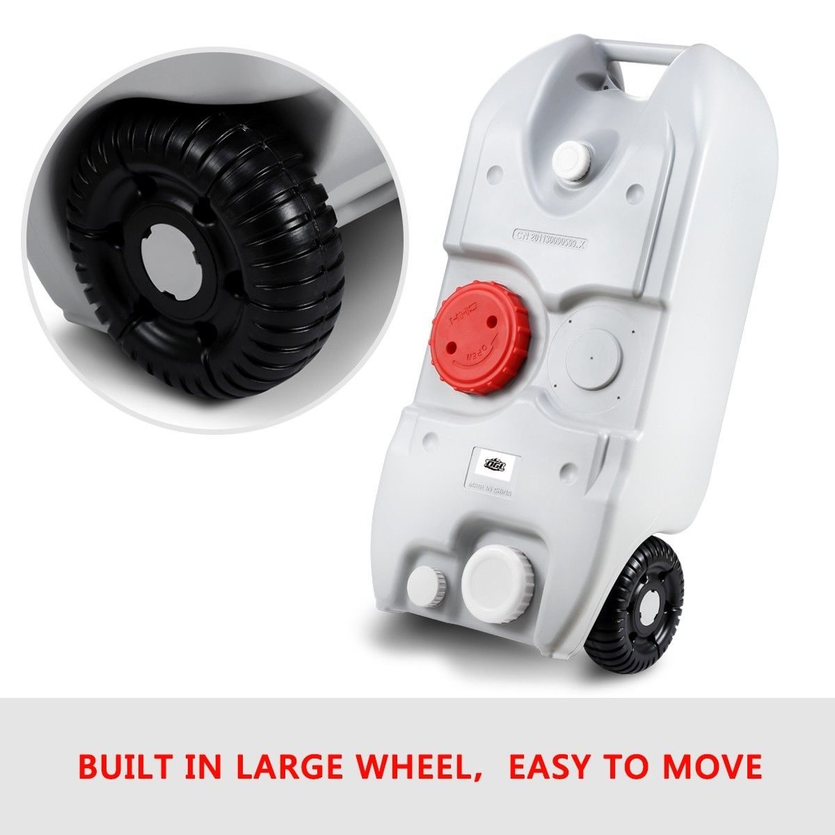 Portable Wheel Water Tank 40L