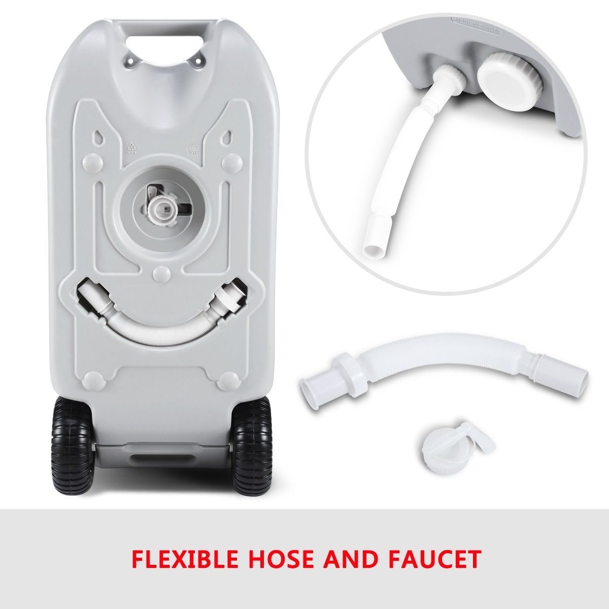Portable Wheel Water Tank 40L