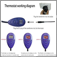Thumbnail for Electric Pet Heat Pad Heating Mat Dog with 2 Cloth Covers
