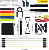 Thumbnail for Fitness Exercises Resistance Bands Set