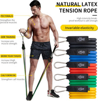 Thumbnail for Fitness Exercises Resistance Bands Set