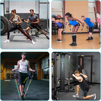 Thumbnail for Fitness Exercises Resistance Bands Set