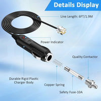 Thumbnail for Power Cable Cord for Escort, Beltronic, V1 & Uniden Radar Detectors