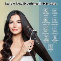 Thumbnail for Cordless Hair Straightener Brush 3 Setting