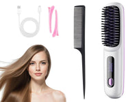 Thumbnail for Cordless Hair Straightener Brush 3 Setting