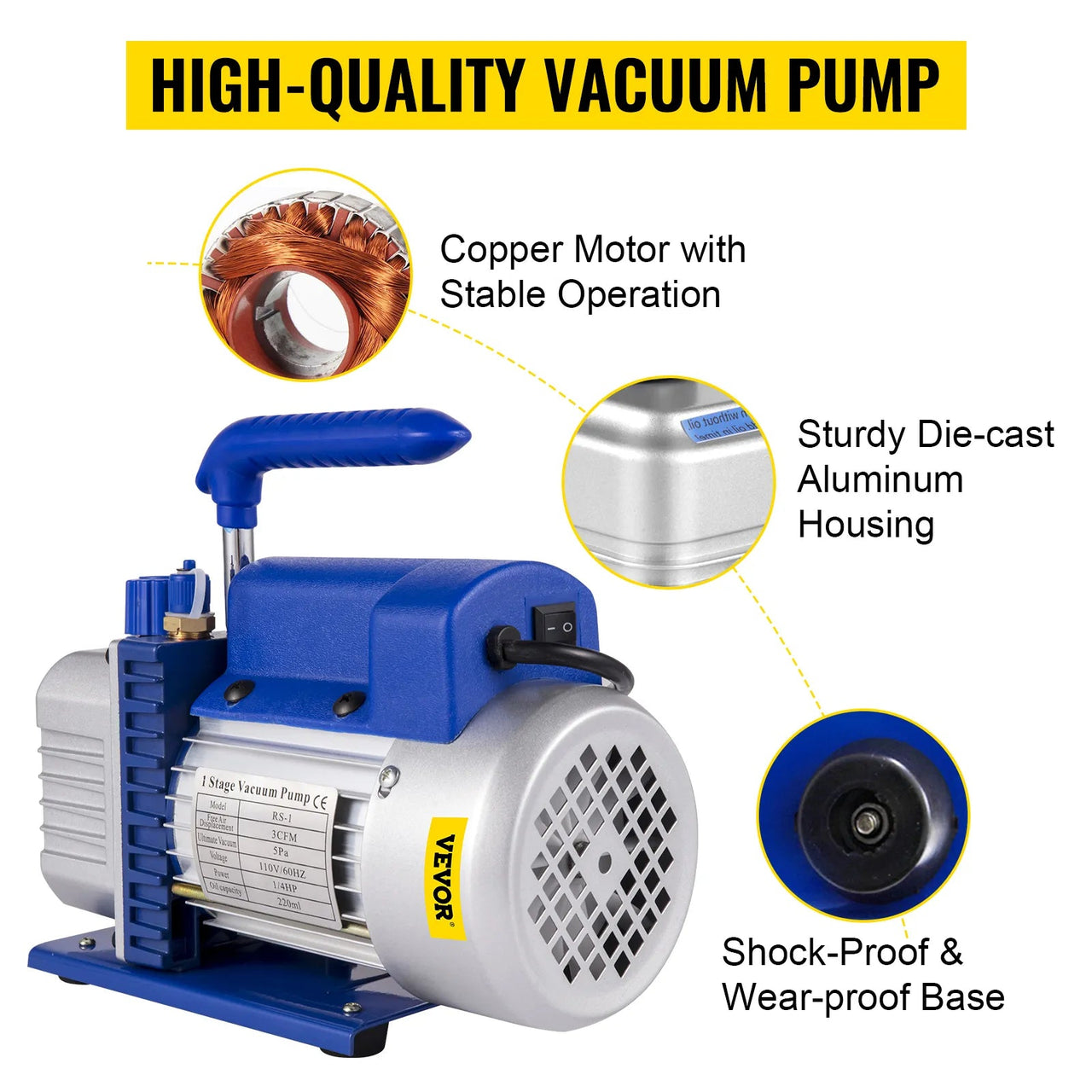 3CFM Vacuum Pump Single Stage