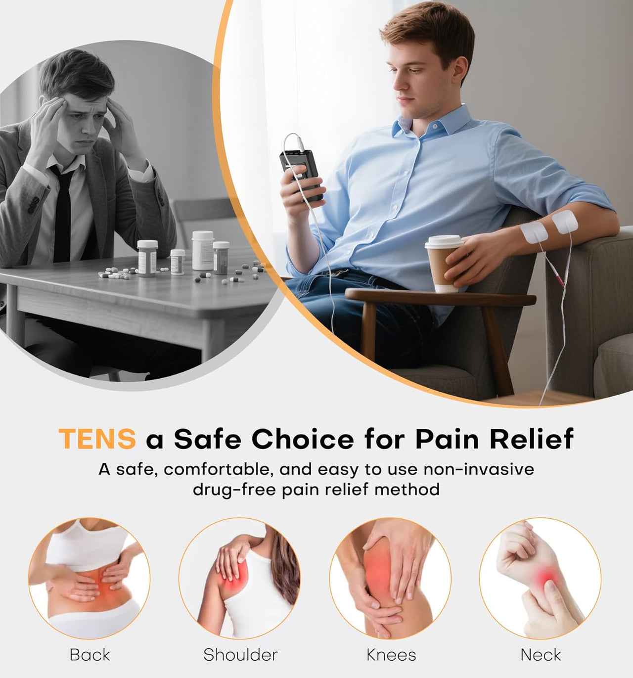 Medical TENS Rechargeable TENS & EMS Machine
