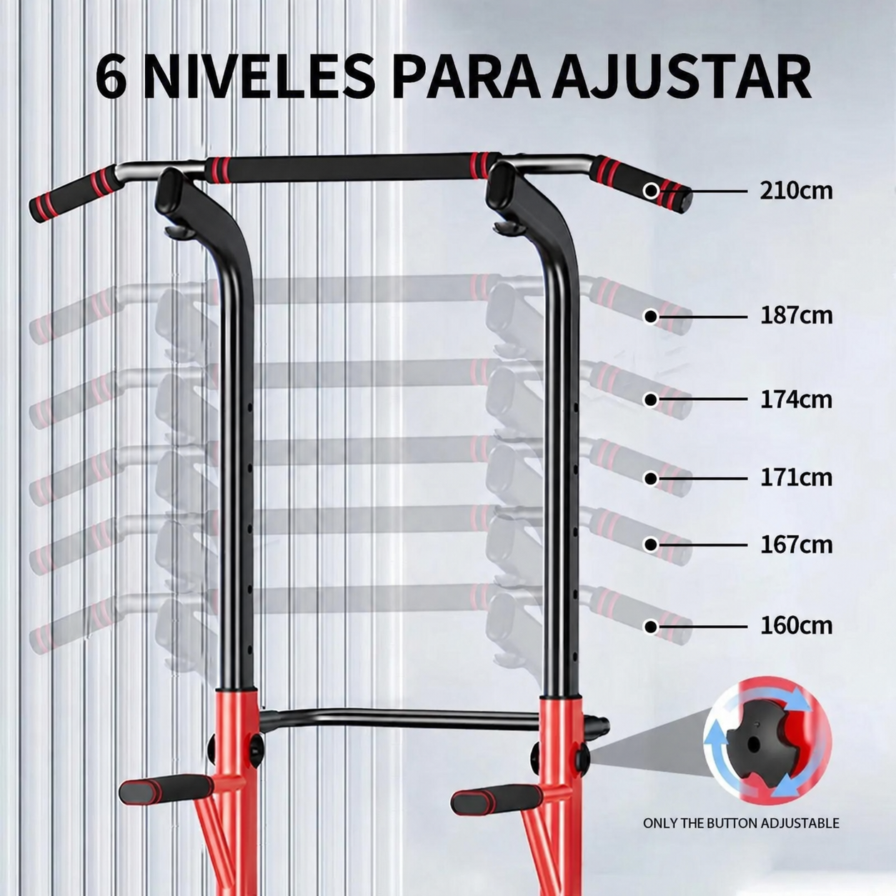 Adjustable Chin Up Pull Up Chin Up Station Workout