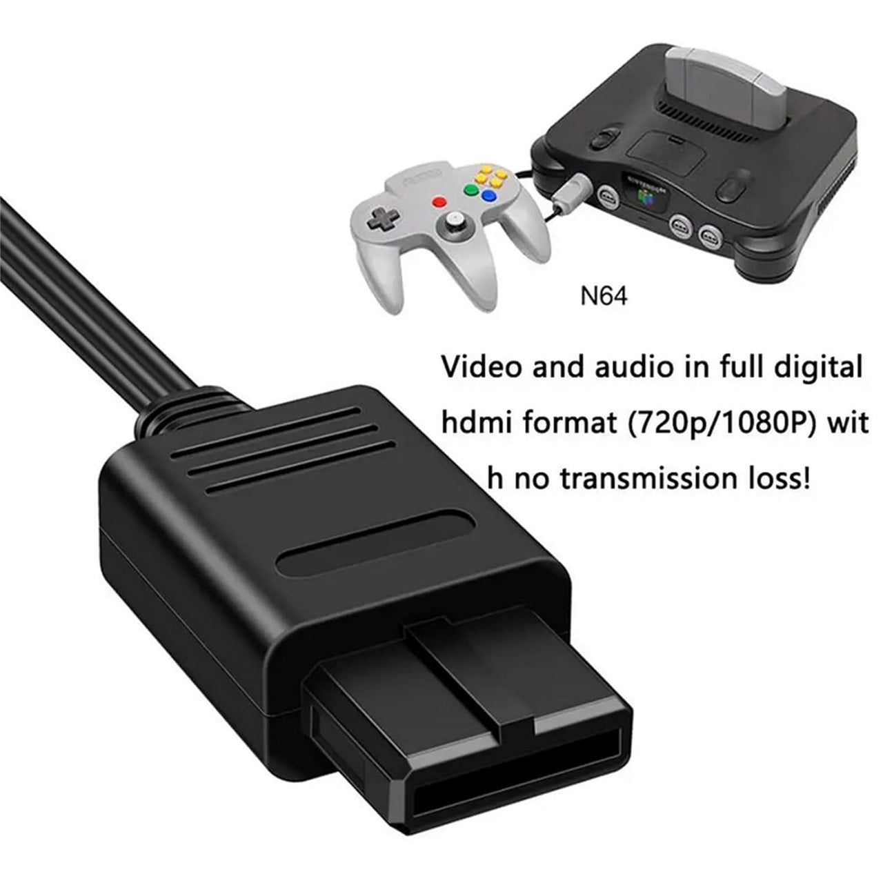 WII To HDMI Converter Cable For HDTV Display N64 To 1080p HD