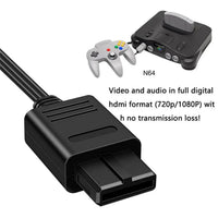 Thumbnail for WII To HDMI Converter Cable For HDTV Display N64 To 1080p HD
