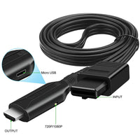 Thumbnail for WII To HDMI Converter Cable For HDTV Display N64 To 1080p HD