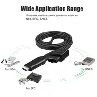 Thumbnail for WII To HDMI Converter Cable For HDTV Display N64 To 1080p HD