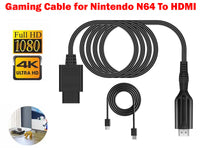 Thumbnail for WII To HDMI Converter Cable For HDTV Display N64 To 1080p HD
