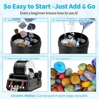 Thumbnail for KomeStone Advanced Professional Rock Tumbler Kit
